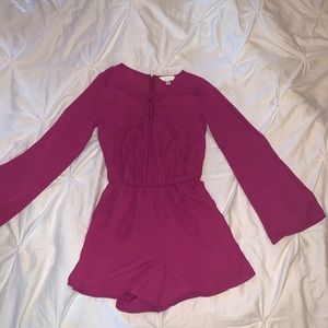 Hot Pink Romper